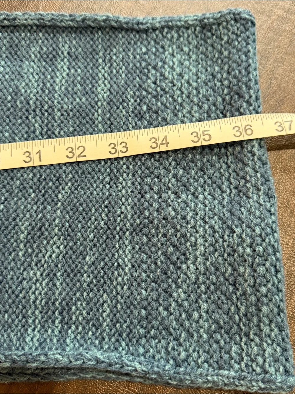 The North Face Scarf Blue Knit One Size